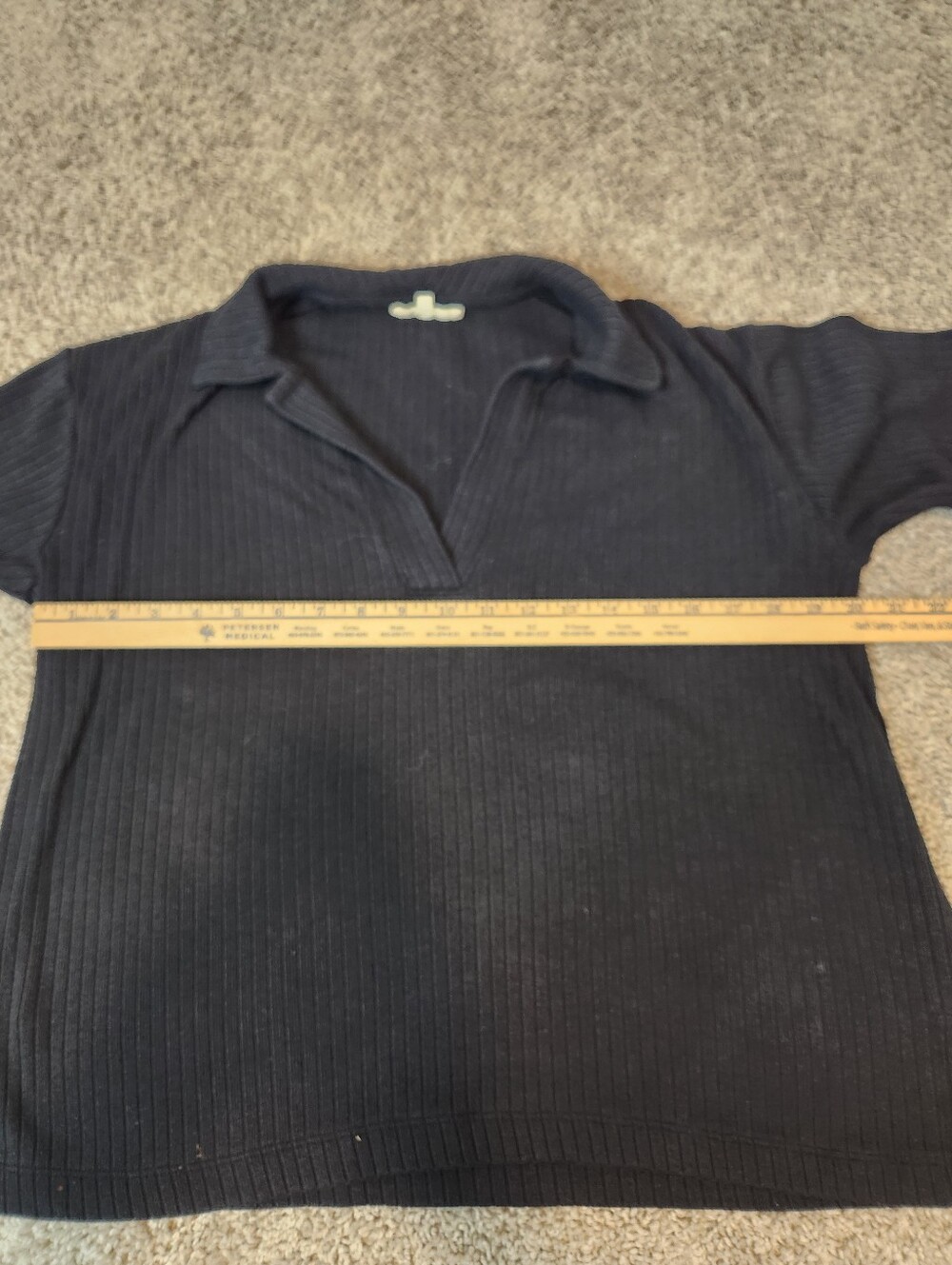 Madewell Relaxed Long-Sleeve Polo Tee Size Small - Picture 7 of 8